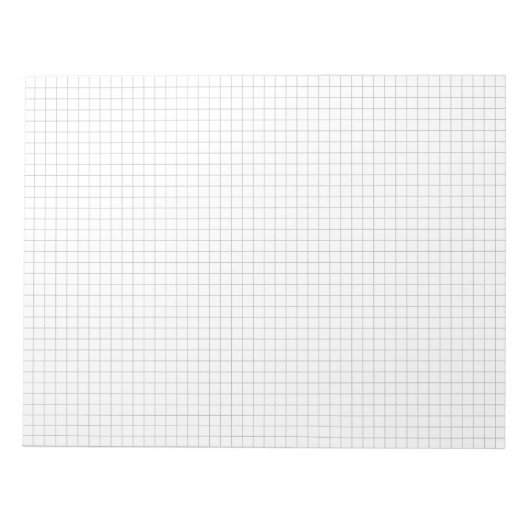 1/4 in Large Graph Paper Note Pad (Grid / Squares) Notizblock (Vorderseite)