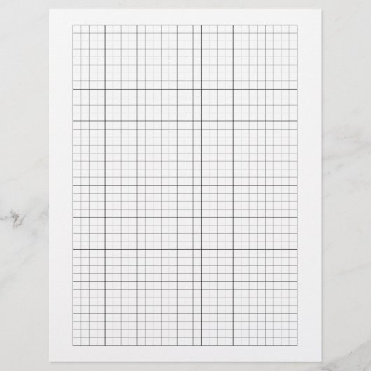 1/4 Zoll Graph Paper (4 Quadrate pro Zoll) - Schwa Briefbogen (Vorderseite)