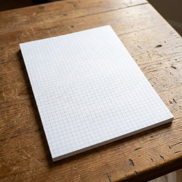 1/4 Zoll großes Graphikpapier-Notizblock (Raster / Notizblock