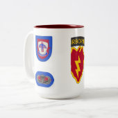 1/501 4. 25. Infanterie-Tasse BCT (Abn) Zweifarbige Tasse (Vorderseite Links)