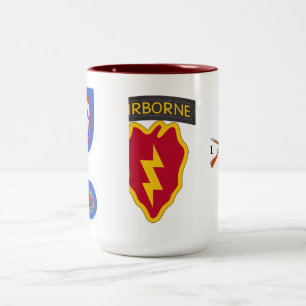 1/501 4. 25. Infanterie-Tasse BCT (Abn) Zweifarbige Tasse