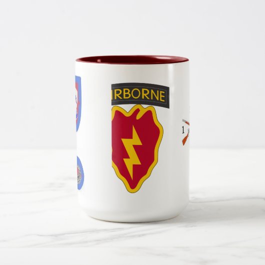 1/501 4. 25. Infanterie-Tasse BCT (Abn) Zweifarbige Tasse (Mittel)