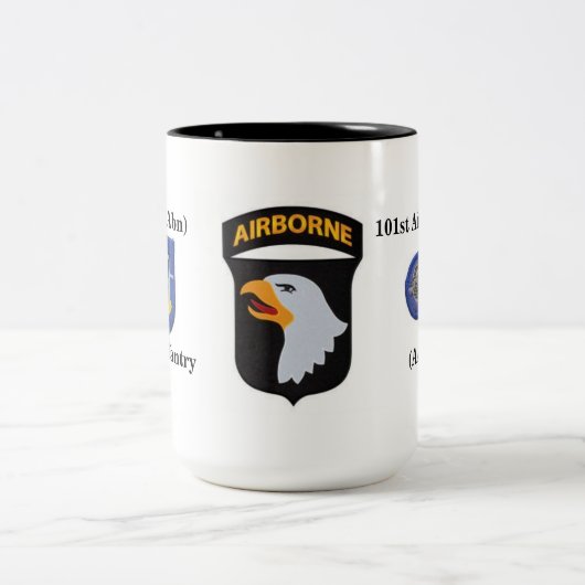 1. 502. Infanterie-Tasse der Bn-(Abn) Zweifarbige Tasse (Mittel)