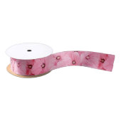 1,5" breites Satinband, POPPIEN, PINK Satinband (Spule)