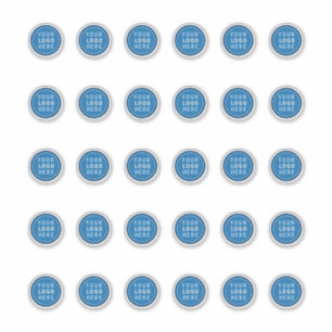 1,5" Firmenlogo-Aufkleber aus Vinyl, Vorlage, 30 S Aufkleber