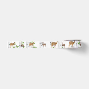 1,5" Grosgrain Ribbon Deer Buck Woodland Hunti Ripsband