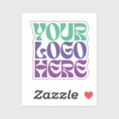 1,5" Logo-Aufkleber mit klarer Ausschneidung Aufkleber (Blatt)