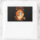 1,5 m, Leute Beagle mit MaskenHalloween-Geschenk Rechteckiger Aufkleber (Tasche)