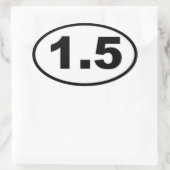 1,5 ml Oval-Aufkleber Ovaler Aufkleber (Tasche)