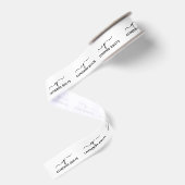 1,5" Namensinitialen Benutzerdefiniertes Bekleidun Ripsband (Rückseite)