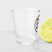 1,5 oz Glattglas mit eigenem Logo, kein Minimum Schnapsglas (Links)