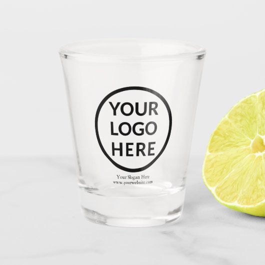1,5 oz Glattglas mit eigenem Logo, kein Minimum Schnapsglas (Vorderseite)