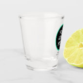 1,5 oz Glattglas mit eigenem Logo, kein Minimum Schnapsglas (Links)
