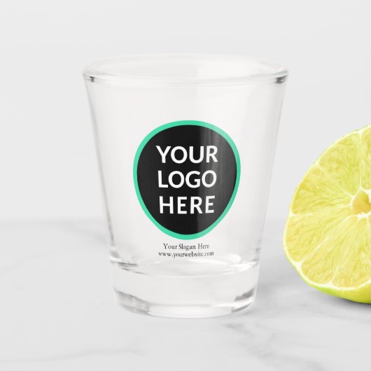 1,5 oz Glattglas mit eigenem Logo, kein Minimum Schnapsglas (Vorderseite)