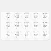 1,5" Runder wasserfester Vinyl-Aufkleber Etiketten (Blatt)