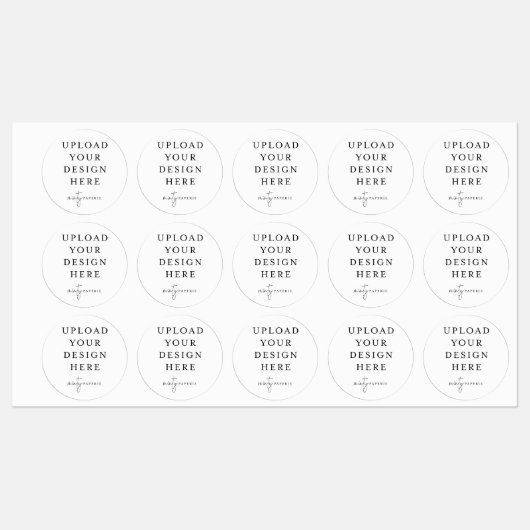 1,5" Runder wasserfester Vinyl-Aufkleber Etiketten (Blatt)