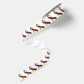 1,5" weit Satin-Blasen-Krebs-Bewusstseins-Band Satinband (Rückseite)