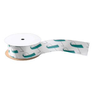 1,5" weit Satin-Gebärmutterkrebs-Bewusstseins-Ban Satinband