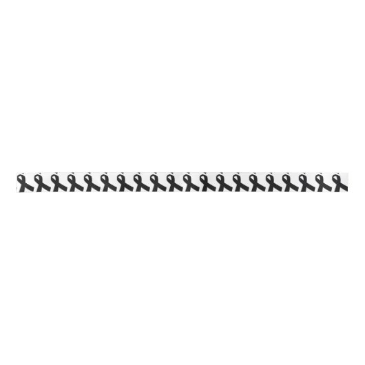 1,5" weit Satin-Melanom-Krebs-Bewusstseins-Band Satinband (Vorderseite)