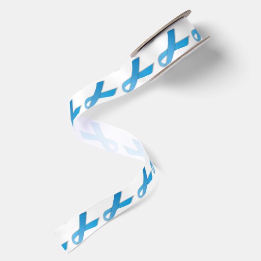 1,5" weit Satin-Prostatakrebs-Bewusstseins-Band Satinband (Rückseite)