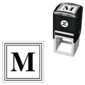1,5" x1,5" Monogramm Permastempel (Beispiel)