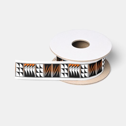 1,5 Zoll Gesegnete Federn in Orange Satinband (Spule)
