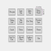 1,5-Zoll-Quadratzoll Transparentes Küchensiegel Aufkleber