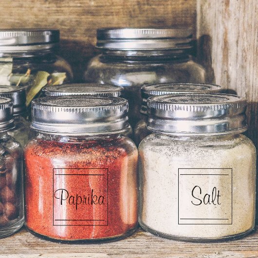 1,5-Zoll-Quadratzoll Transparentes Küchensiegel Aufkleber