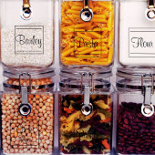 1,5-Zoll-Quadratzoll Transparentes Küchensiegel Aufkleber