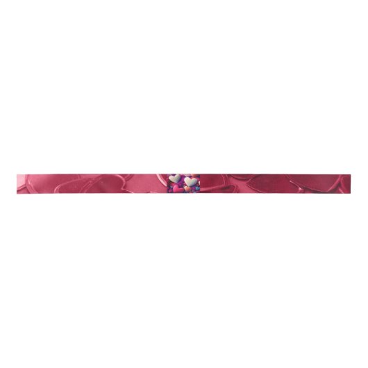 1.5in satin Ribbon flower petal print Satinband (Vorderseite)