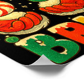 1 67 Bruh Funny Christmas Number Holiday Humor Quo Poster (Ecke)