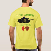 1/77th Rüstungs-bessert Stahltiger-Abteilung Shirt (Rückseite)