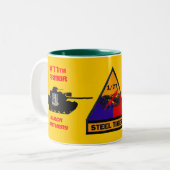 1/77th Rüstungs-schwarze Panther-Stahltiger-Tasse Zweifarbige Tasse (Vorderseite Links)