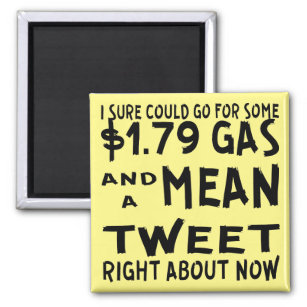 1,79 $ Billig Gas & Gemein Tweete #USAPatriotGraph Magnet