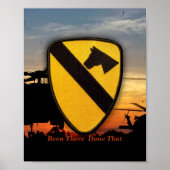 1. 7. Cavalry Air Cav Vetereans Vets Patch Poster (Vorne)