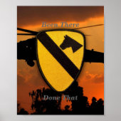 1. 7. Cavalry Air Cav Vietnam Nam War Patch Poster (Vorne)