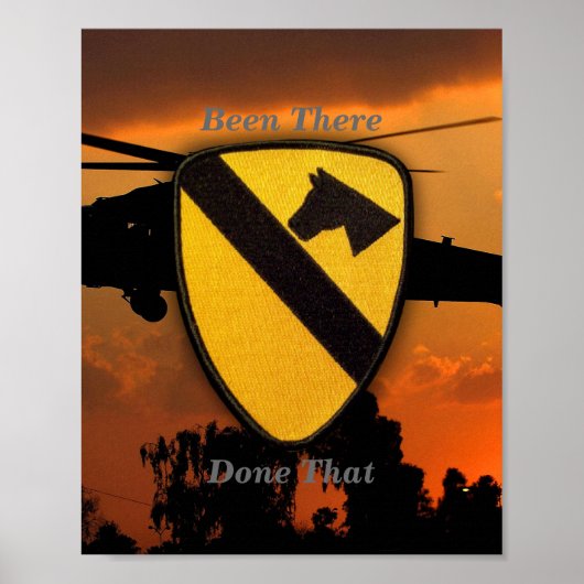 1. 7. Cavalry Air Cav Vietnam Nam War Patch Poster (Vorne)