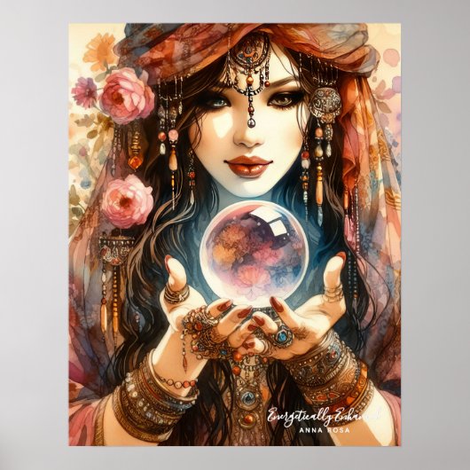 *~* 1 A100 Psychische Leserin Sinti und Roma Cryst Poster (Vorne)