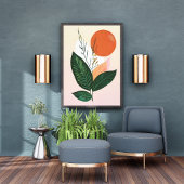 1. Abstrakte Leinwand für Blumenbrust Fotodruck