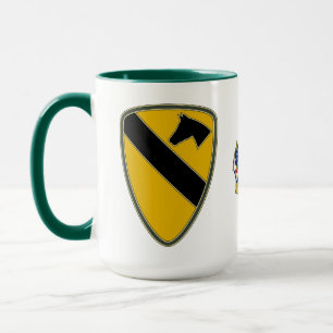 1. Abzeichen zur Identifikation von Kavallerie-Kam Tasse