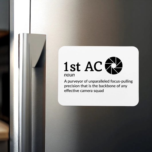 1. AC-Definition - Camera Team 3" x 4" Flex Magnet