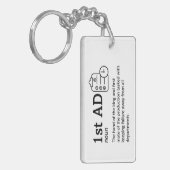 1. AD Definition - Funny Film Crew Schlüsselanhänger (Vorderseite links)