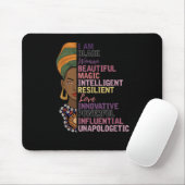 1 afrikanische Frauen Geschenk Ich bin eine schwar Mousepad (Mit Mouse)