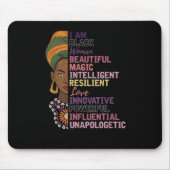 1 afrikanische Frauen Geschenk Ich bin eine schwar Mousepad (Vorne)