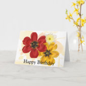 1 Alles Gute zum Geburtstag Karte (Gelbe Blume)