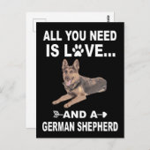 1 Alles was du brauchst ist Liebe und ein deutsche Postkarte (Vorne/Hinten)