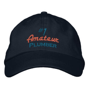 #1 Amateur Plumber Bestickte Baseballkappe