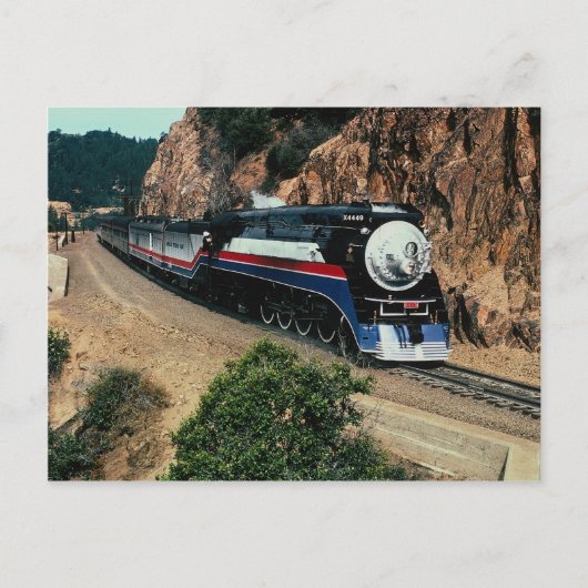 1 American Freedom Train (SP) 4449, Cape Horn, CA Postkarte (Vorderseite)