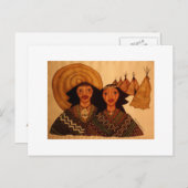1 Amerikanische Ureinwohner Postkarte (Vorne/Hinten)