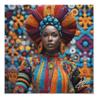 1. Android Black Woman Premium Foto Print